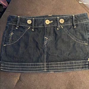 Short Dark Denim Skirt True Religion Size 28